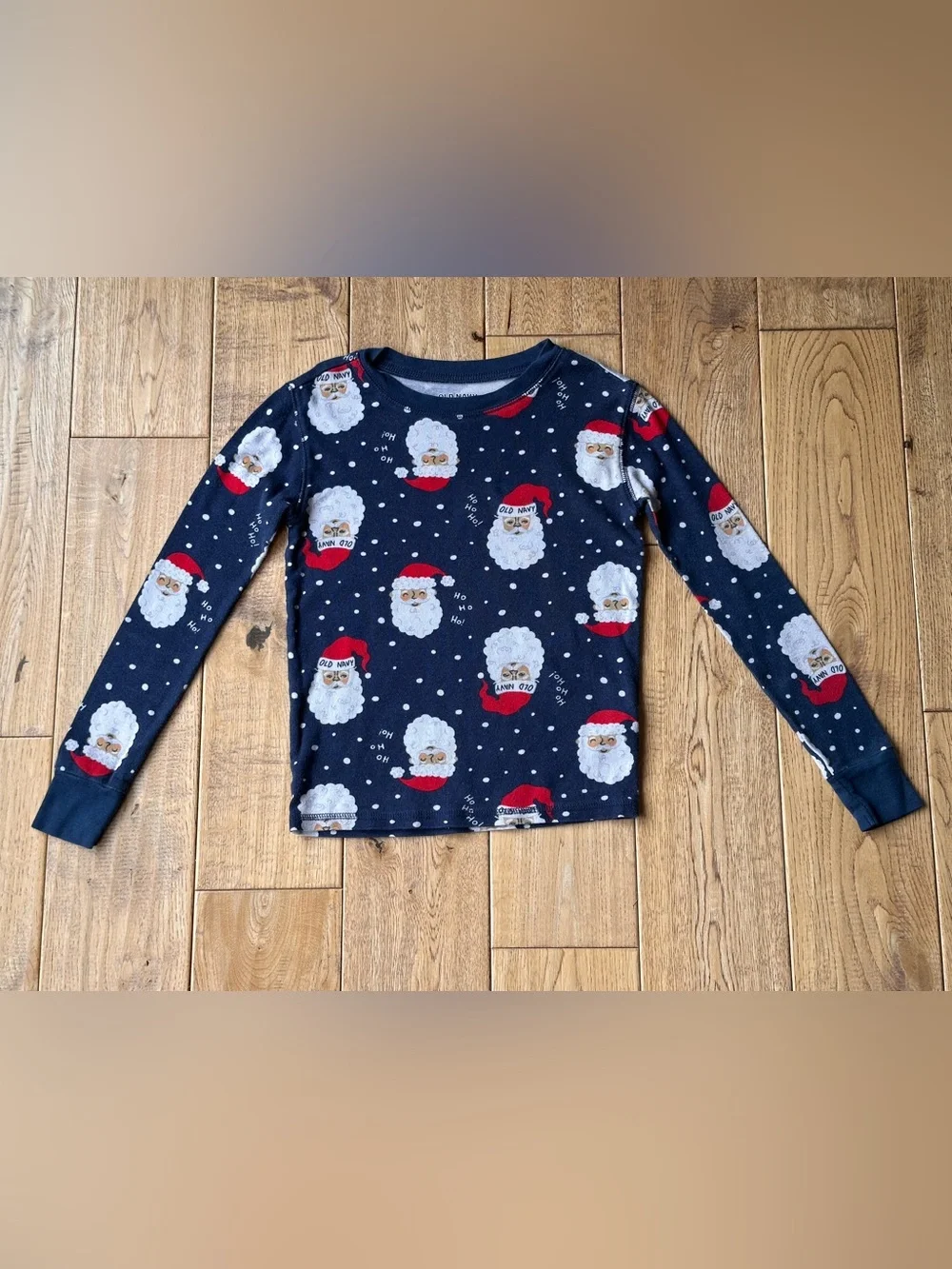 Old Navy Unisex Santa Claus Printed Snug-Fit Pajama Set size 8